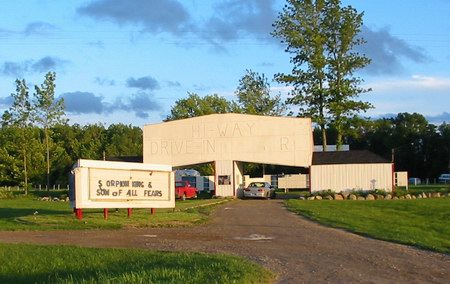 Hi-Way Drive-In Theatre - Entrance - Photo From Water Winter Wonderland (newer photo)
